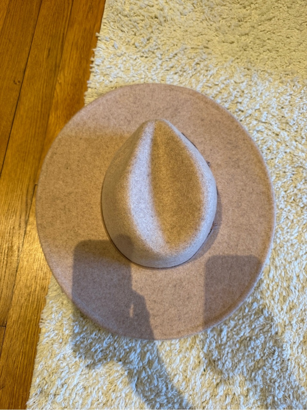 Universal Thread Brown Felt Fedora Hat with Slim Band - Picture 2 of 3